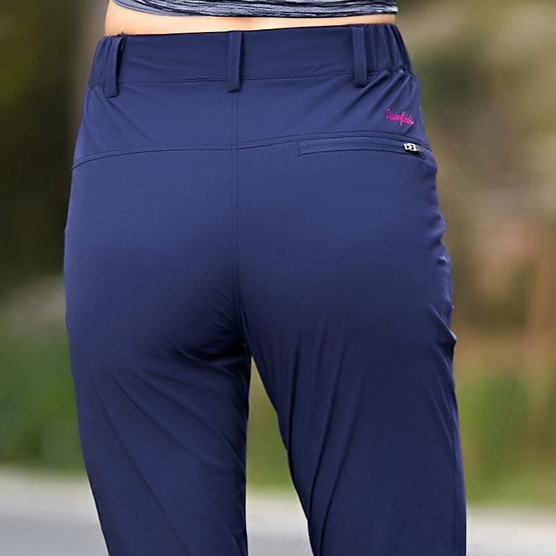 Outdoor quick-drying pants women's spring and summer thin stretch breathable fast-drying hiking pants men's slim sports trousers