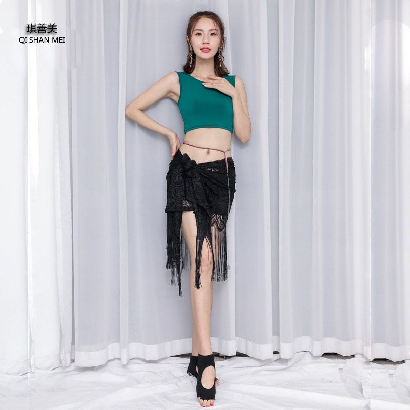 Ki Shin Mei Belly Dance Hip Skirt Dress New Sexy Backup Skirt Training Skirt