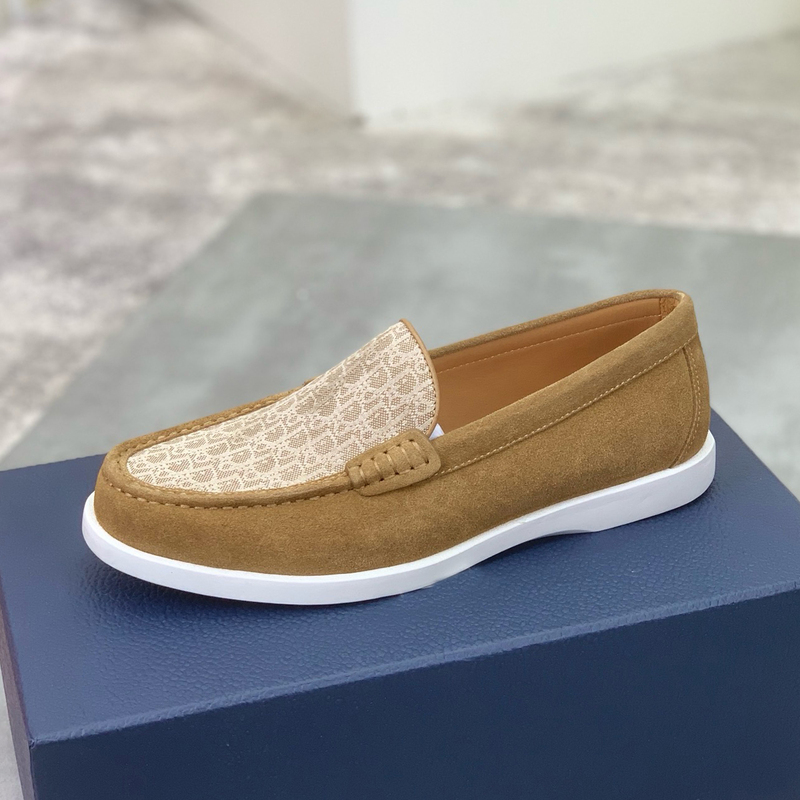 Men's Loafers Genuine Leather Suede Comfortable Breathable Letter Print Trendy Brand 2026 Summer European Style Casual Men's Loafers Genuine Leather Suede Comfortable Breathable Letter Print Trendy Brand 2026 Summer European Style Casual