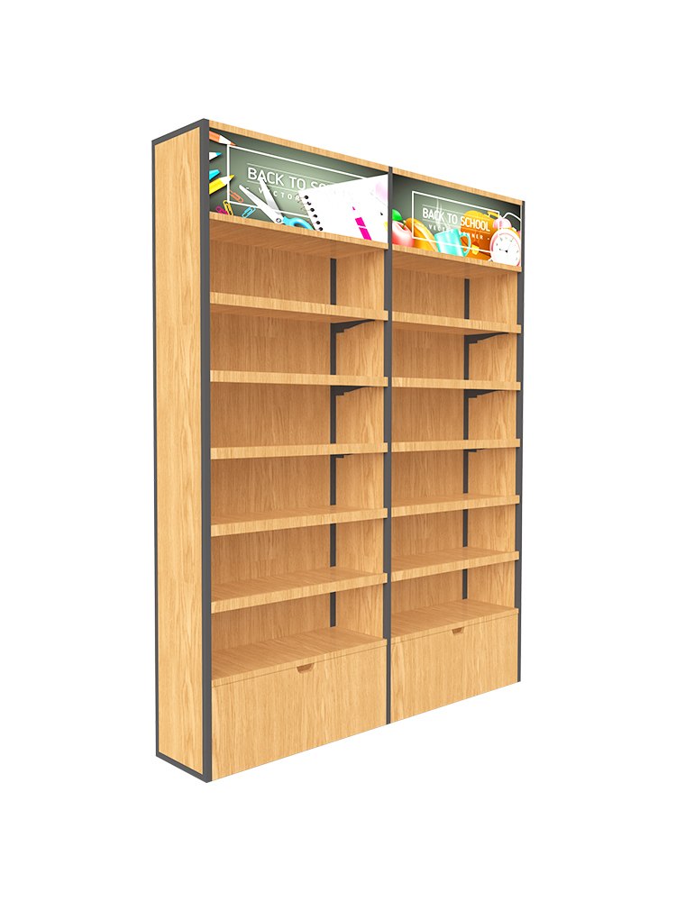 Hefei Factory Supermarket Stationery Store Shelf Display Stand Steel Wood Chenguang Stationery Supplies Multifunctional Pen Holder Combination Single