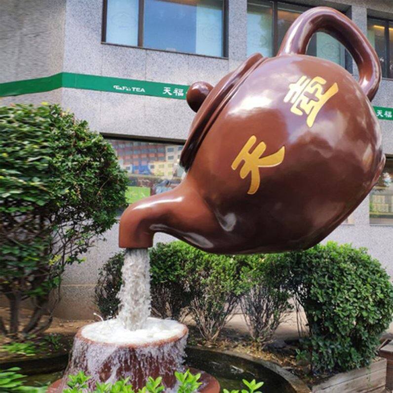 Can be customized as park glass steel farmer furnace skywater recruitment decoration decoration parts creative landscape area sky pot