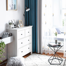 2020 New curtain modern simple light luxury Nordic high-end luxury mosaic living room atmospheric full shade bedroom bedroom