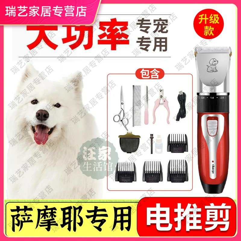 Reiyi Samoye Special Dogs Shaving Machine Pet Shop Electric Pushcut Electric Push Cut High Power Professional Fur Deity