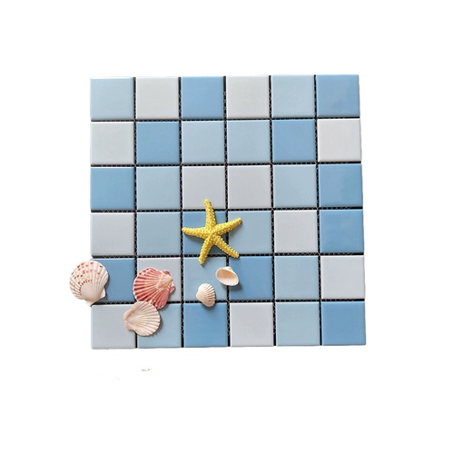 Дорожный бассейн, синяя мозаика, головоломка