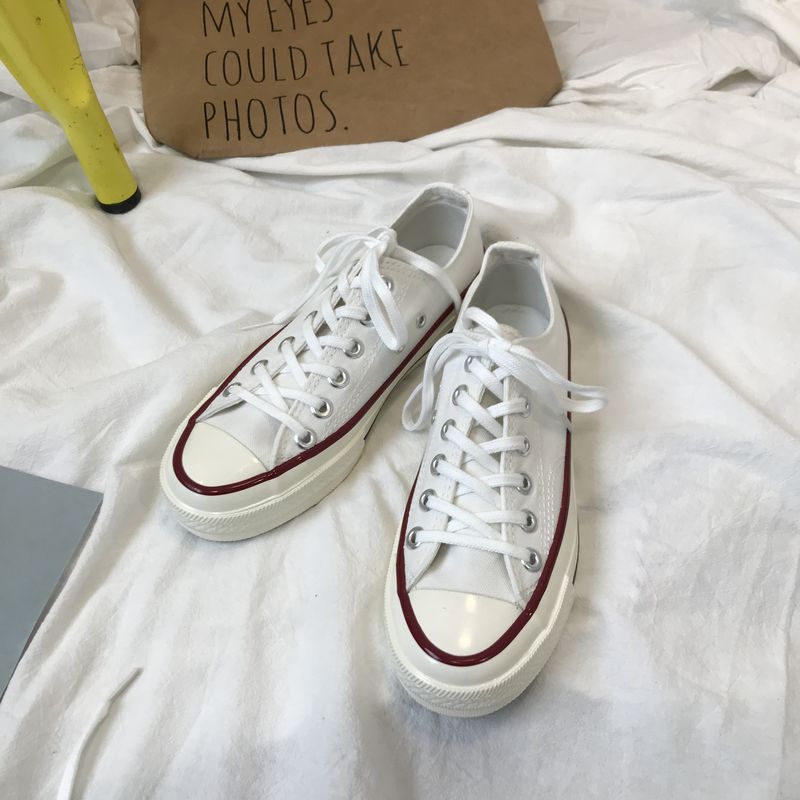 Siêu cháy phiên bản Hàn Quốc của ulzzang giày vải cổ điển nữ retro sinh viên đôi mẫu hoang dã thập niên 1970 - Plimsolls giầy thể thao nữ