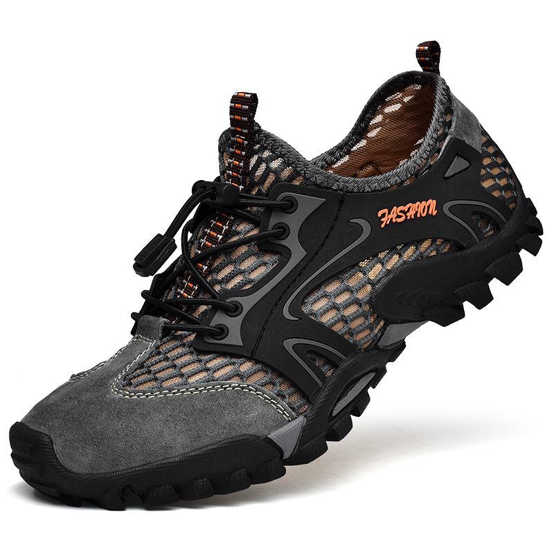 Non-slip rock fishing shoes breathable waterproof non-slip hiking shoes men's reef climbing shoes wading shoes fishing shoes fishing gear supplies
