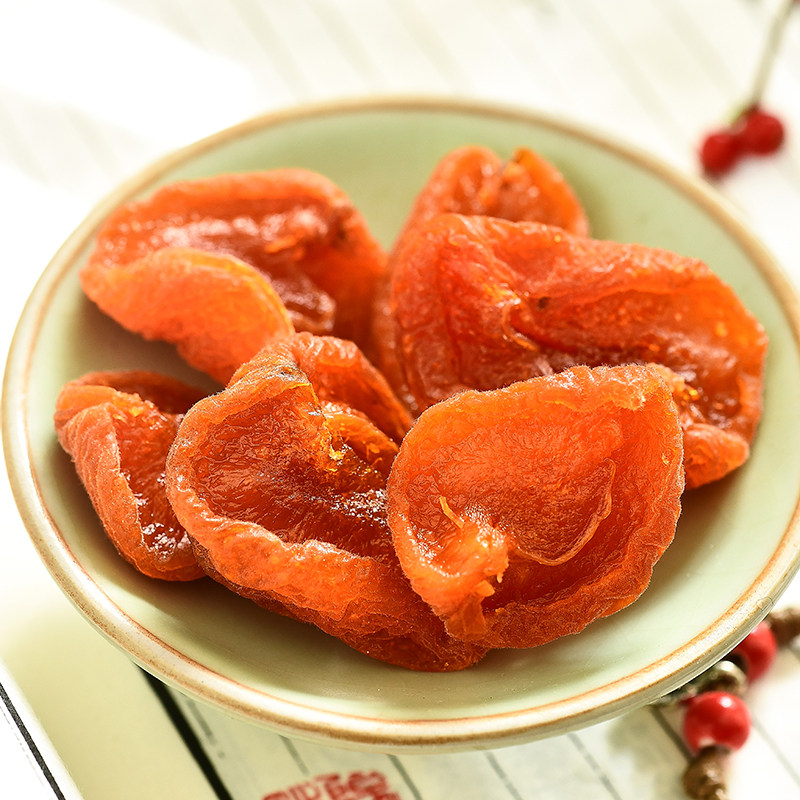 Soft, glutinous, seedless red apricots, dried red apricots, mellow and mellow, candied dried fruit snacks 150g