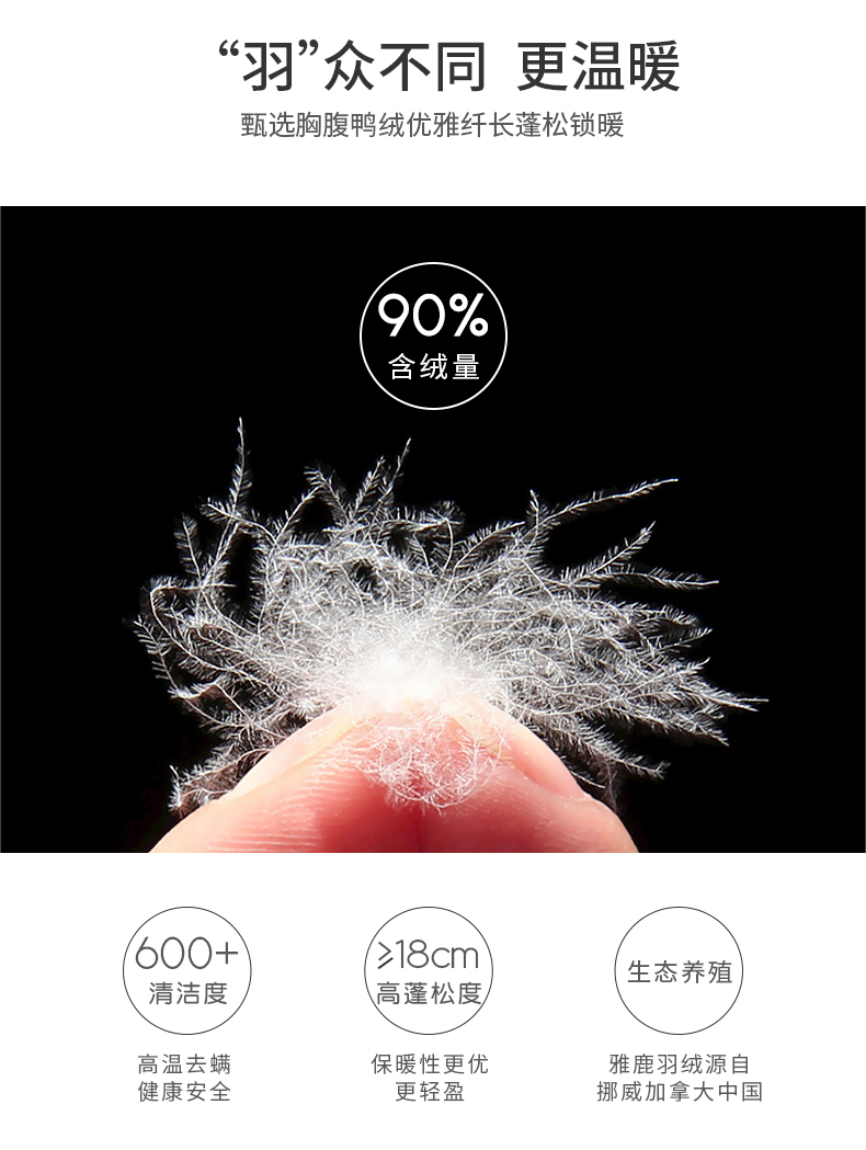 断码特价 雅鹿 儿童轻薄短款羽绒服 90%白鸭绒 图5