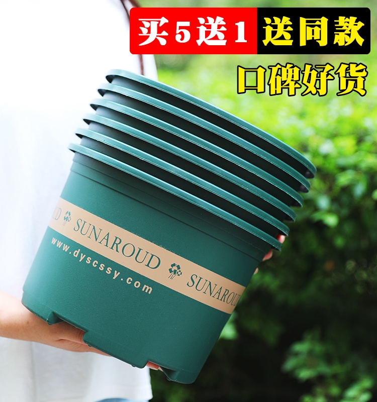 Chunky gallon flower pot special clearance thickened plastic flower pot Nordic potted succulent rose gold Ge large flower pot