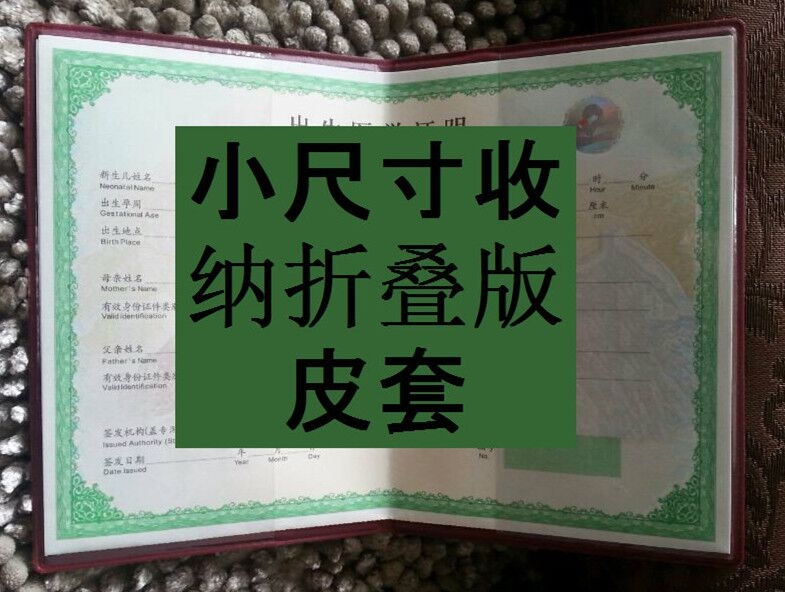 2009-2013 Birth Certificate Kit Protective Sleeve Birth Certificate Kit Leather Kit 20122011