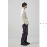 Kuyiou/Meru Nu Pure Wool Тяжелые четыре платформы сплющивали трехклеточный галстук -связывание для костюма J18