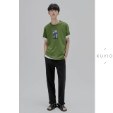 Регулировка рта ног u kuyiou/Создание изогнутых линий сшивания и плотной талии под девятью точки девяти точковых мужчин K64