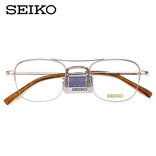 Seiko Ultra -светлые полигоны чистые титановые очки рамы женской миопии могут быть оснащены определенной границей миопией, мужской H03099