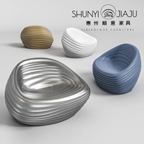 High-end spot glass fiber reinforced plastic thread shape chair outdoor high-end leisure chair hotel reception negotiation special-shaped chair
