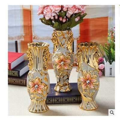 . Bình gốm sứ Bắc Âu đất nung chải trắng shop hoa khô bình hoa trang trí phòng khách trang trí - Vase / Bồn hoa & Kệ
