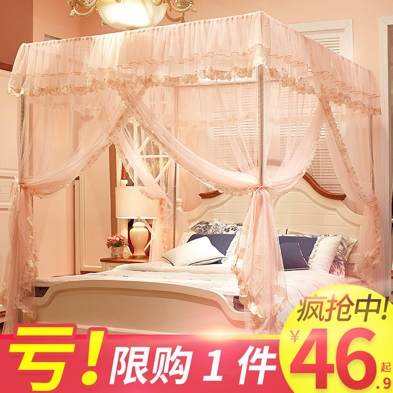 Floor-style mosquito nets Home 2022 new senior princess Wind palace court 1 5 m bracket thickened encryption 2021