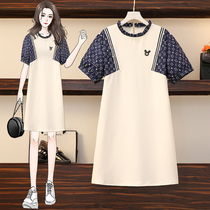 Pregnancy Woman Dress Summer Season Long Summer Dress Pregnant pregnant woman Liandress Dress Temperament Design Sensation Small Crowdku Short Sleeve White Dress