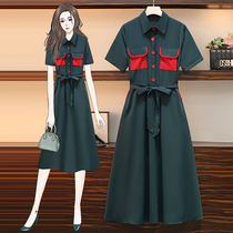 Fashion gestational Maternity 2021 Summer new one-piece dress French style strap with long and large pendulum skirt vertical sensation Slim Tide