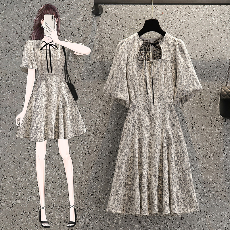 Pregnancy Woman Dress 2021 Summer New Lace Fashion Temperament Shatterless Lantern Sleeve Summer Dress Pregnant Woman Foreign Dress