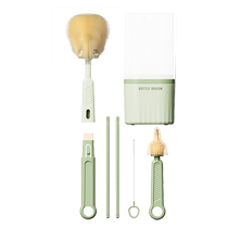 CT Silicone Bottle Brush Portable Bottle Brush Set Newborn Baby Special Bottle Cleaning Brush Bottle Storage Box