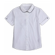 Stretch cotton college British style summer lapel crew neck