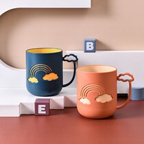 Lovers toothbrushing cups female Korean version cute mouthwatering cup tooth cylinder cup anti-fall high face value washing cup toothbrush cup