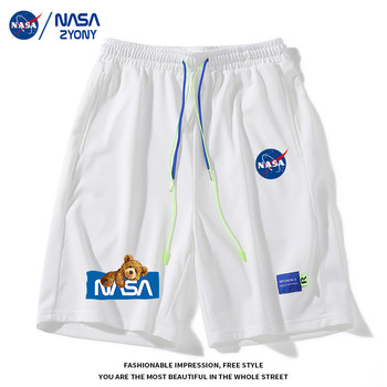 NASA Masling ໂສ້ງຂາສັ້ນຫ້າຈຸດສໍາລັບຜູ້ຊາຍແລະແມ່ຍິງທີ່ມີທ່າອ່ຽງການພິມໃນລະດູຮ້ອນຄູ່ຜົວເມຍແບບວ່າງກິລາແບບສະບາຍ G