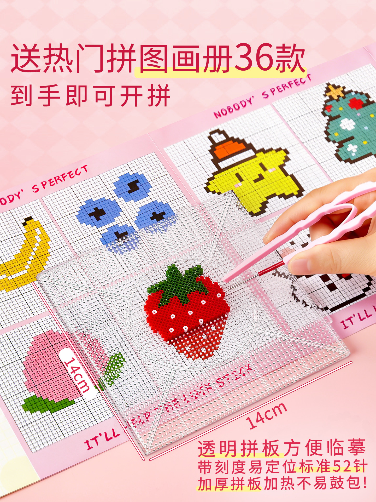 DIY Bead Art Kit Complete Set Handmade Bead Art Set 3D Fusion Bead Tools Pen Iron Refill Pack