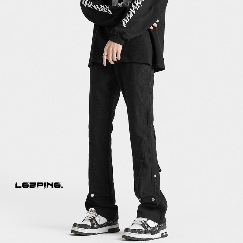 Jeans Men's Summer Thin Section Tide Brand Retro American High Street Vibe Loose Straight Slim Slim Wide Leg Pants