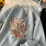 Ретро мультяшная осенняя толстовка, весенняя куртка, в американском стиле, изысканный стиль