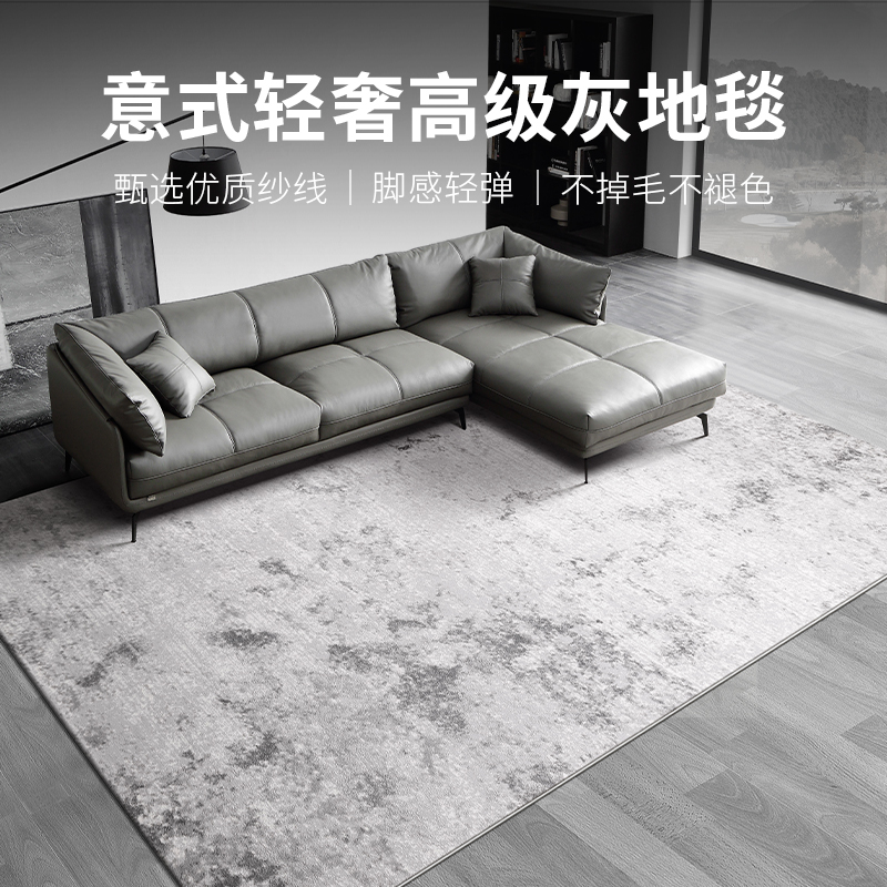Grey Carpet Living Room Modern Minimalist minimalist Minimalist Light Extravagant Sofa Tea Table Blanket Nordic Bedroom Bedside Blanket-Taobao