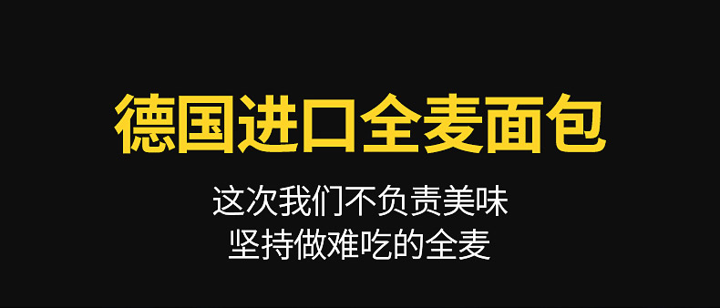 低脂高纤德国进口捷森全麦面包0蔗糖