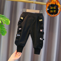 Female Baby Gvet Warm Pants 3 Year Old Ocean Gas Children Autumn Winter Style 2 Girls 1 Han Version 0 Trendy Plus Suede Long Pants