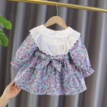 Girl Clothing Fall New Broken Flowers Dress Princess Dresses Princess Dresses 2020 Fall Little Girl Baby Trendy Dresses Tide