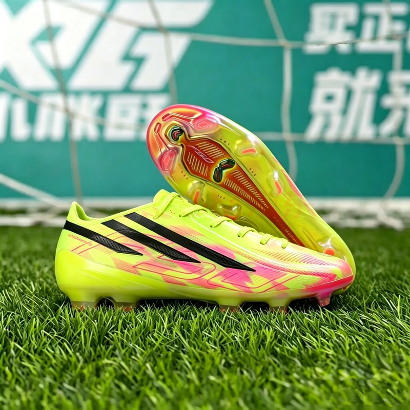 New World Cup Soccer Shoes, Yamal Messi Knit Fg Long Spikes, Men's and Women's Competition Training Waterproof Integrated Shoelaces New World Cup Soccer Shoes, Yamal Messi Knit Fg Long Spikes, Men's and Women's Competition Training Waterproof Integrated Shoelaces