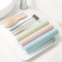 Toothbrush storage box Simple toothbrush box Striped travel toothbrush box Wash tooth tube Portable toothbrush bucket