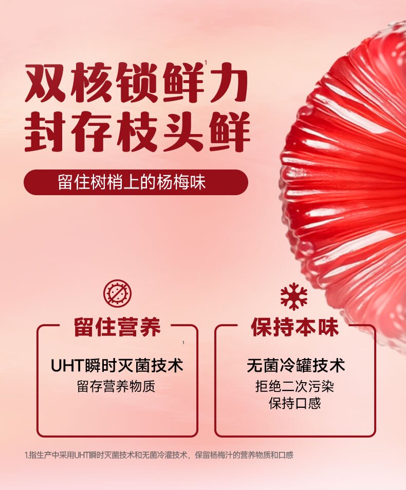 安享好物 安享E级果汁-均瑶味动力杨梅汁  