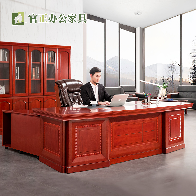 Boss table desk chair combination minimalist modern large class desk manager table president table head desk office furniture
