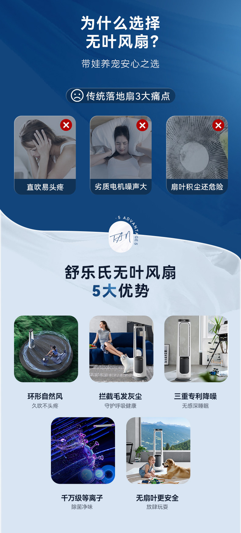 листья вентилятора 【宝宝柔风】舒乐氏无叶风扇静音空气净化冷风立式风扇2026新款 Soleusair листья вентилятора 【宝宝柔风】舒乐氏无叶风扇静音空气净化冷风立式风扇2026新款 Soleusair