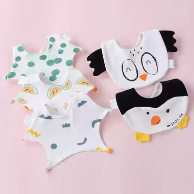 Baby cotton saliva towel baby bib boy spit milk bib child anti-dirty girl eating bib autumn and winter
