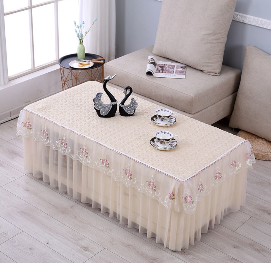 Custom field Garden European-style tea table cover rectangular cloth art table cushion home table cloth cover cloth cover tea table cover