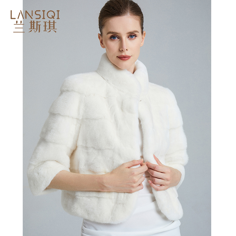 Small Colorfulful Mink Outwear Women's Short New Style 2025 Imported Mink Age-Reducing Fashion Fur Outwear Winter
