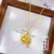 Vietnam alluvial gold rotatable money bag pendant coin tassel necklace exquisite national style jewelry does not fade
