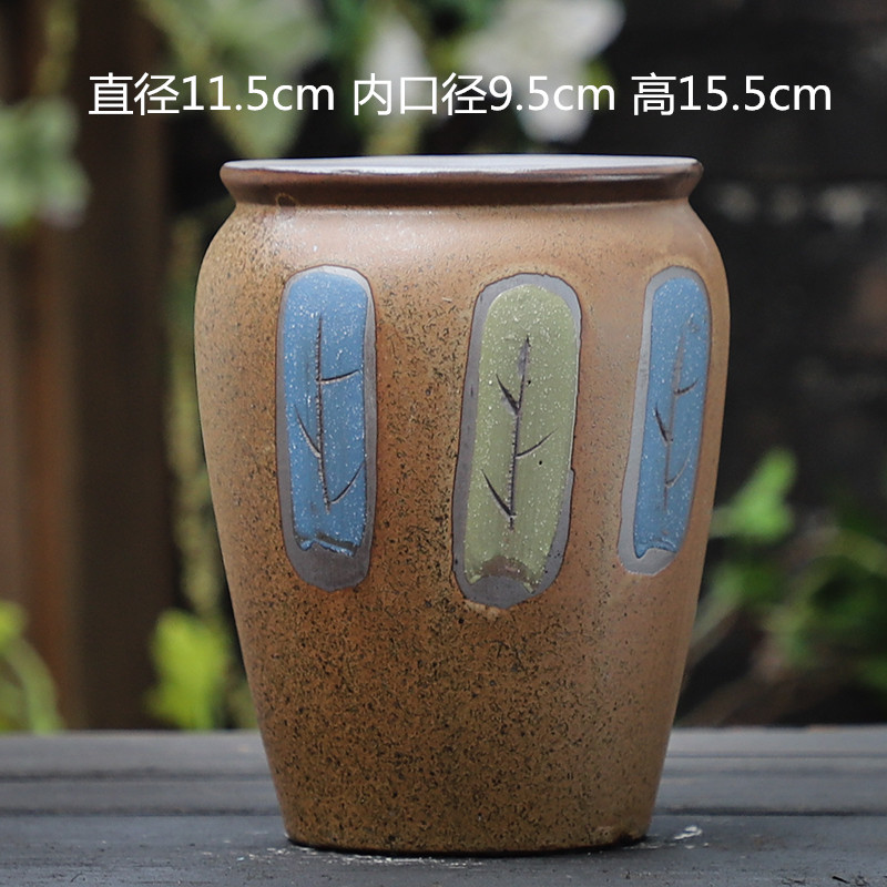 Coarse pottery flowerpot breathable, fleshy ceramic creative contracted large POTS small zhuang zi meaty plant basin special offer a clearance