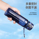 High-looking sports water cup for male students going to school, summer large-capacity water bottle, plastic portable anti-fall water bottle