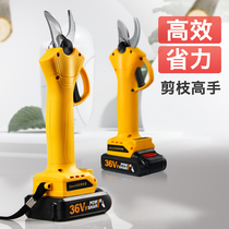 Electric pruning shears Fruit tree pruning Rechargeable lithium garden pruning electric scissors Strong thick branch pruning handheld