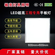 Integrated ceiling led600x600 flat panel light Gypsum board mineral wool board 60x60 ultra-thin yellow resistant panel engineering lamp