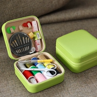 [Нежный зеленый] 11 цветовой швейной нить+12 швейных инструментов