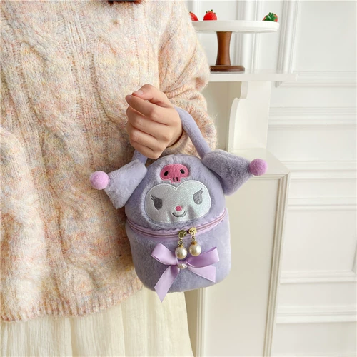 Мультяшная сумка через плечо, милая японская косметичка, с медвежатами