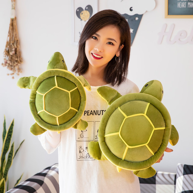 Plush toy turtle doll ເຕົ່ານ້ອຍ doll rag doll cute queen size bed children pillow sleep for women and men